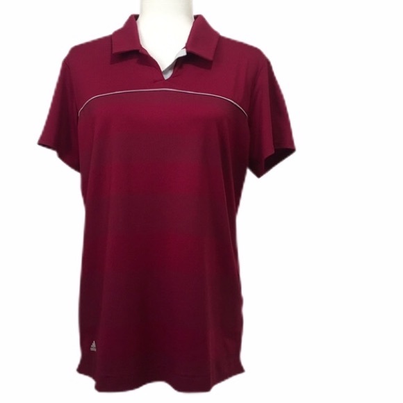 adidas Tops - Adidas Pure Motion Striped Golf/Athleisure Polo